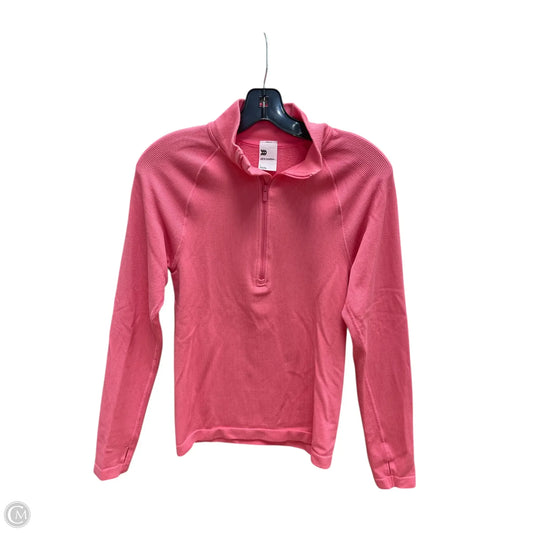 Athletic Top Long Sleeve Collar By All In Motion In Pink, Size: L