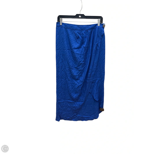 Skirt Midi By Zara In Blue, Size: Xl
