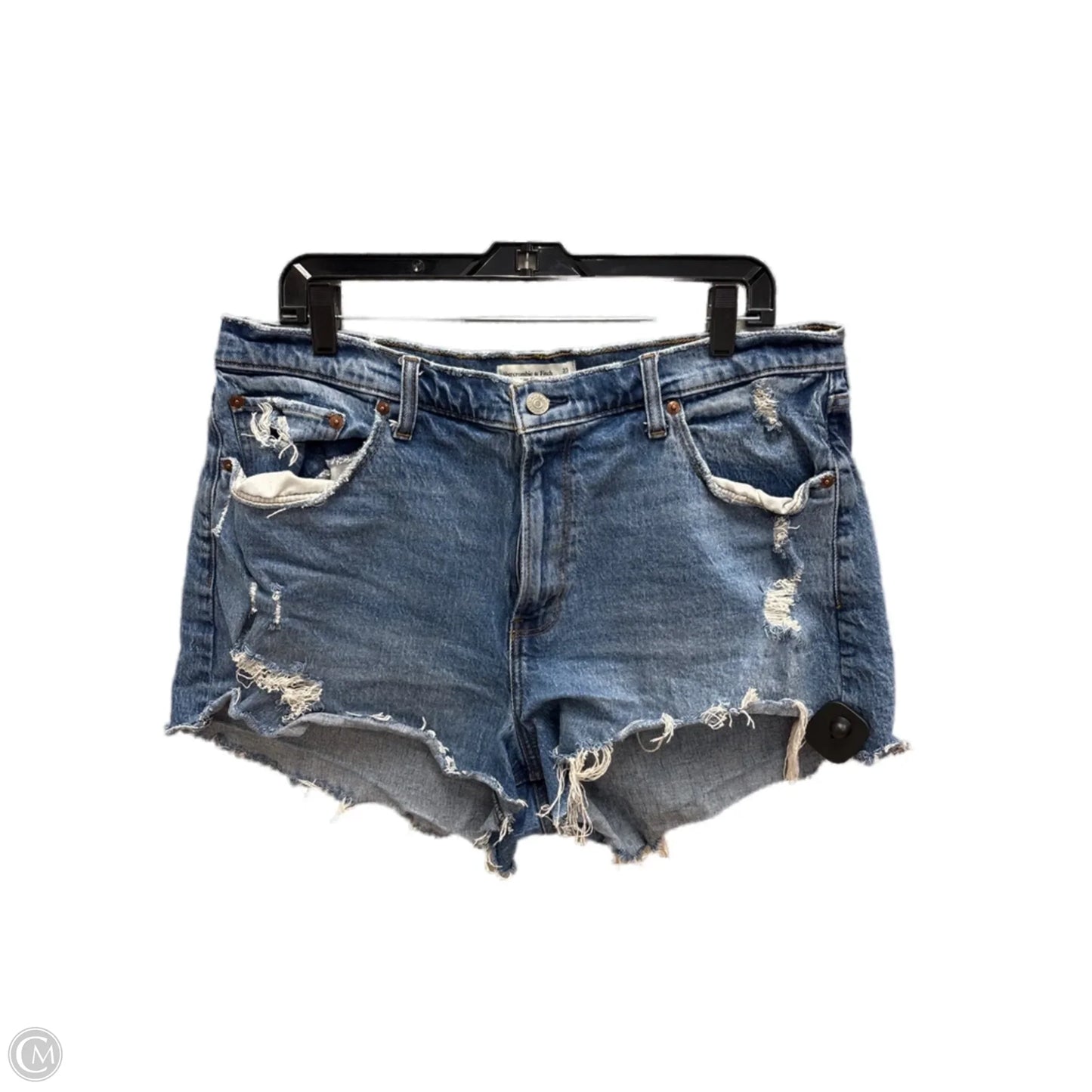 Shorts By Abercrombie And Fitch In Blue Denim, Size: 16