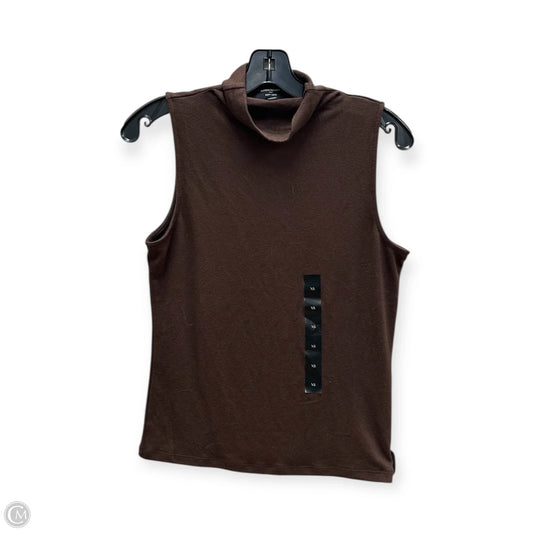 Top Sleeveless Basic By Banana Republic In Brown, Size: Xs