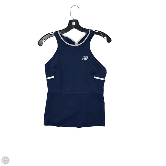 Athletic Tank Top By New Balance In Navy, Size: S