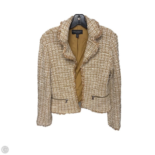 Jacket Other By Laundry In White & Yellow, Size: S