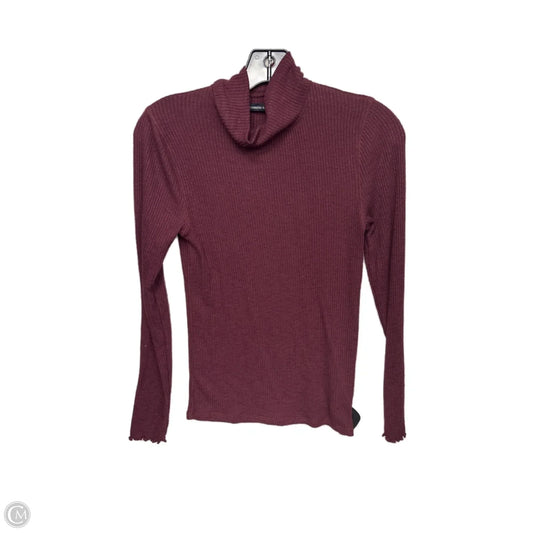 Top Long Sleeve By Abercrombie And Fitch In Purple, Size: M