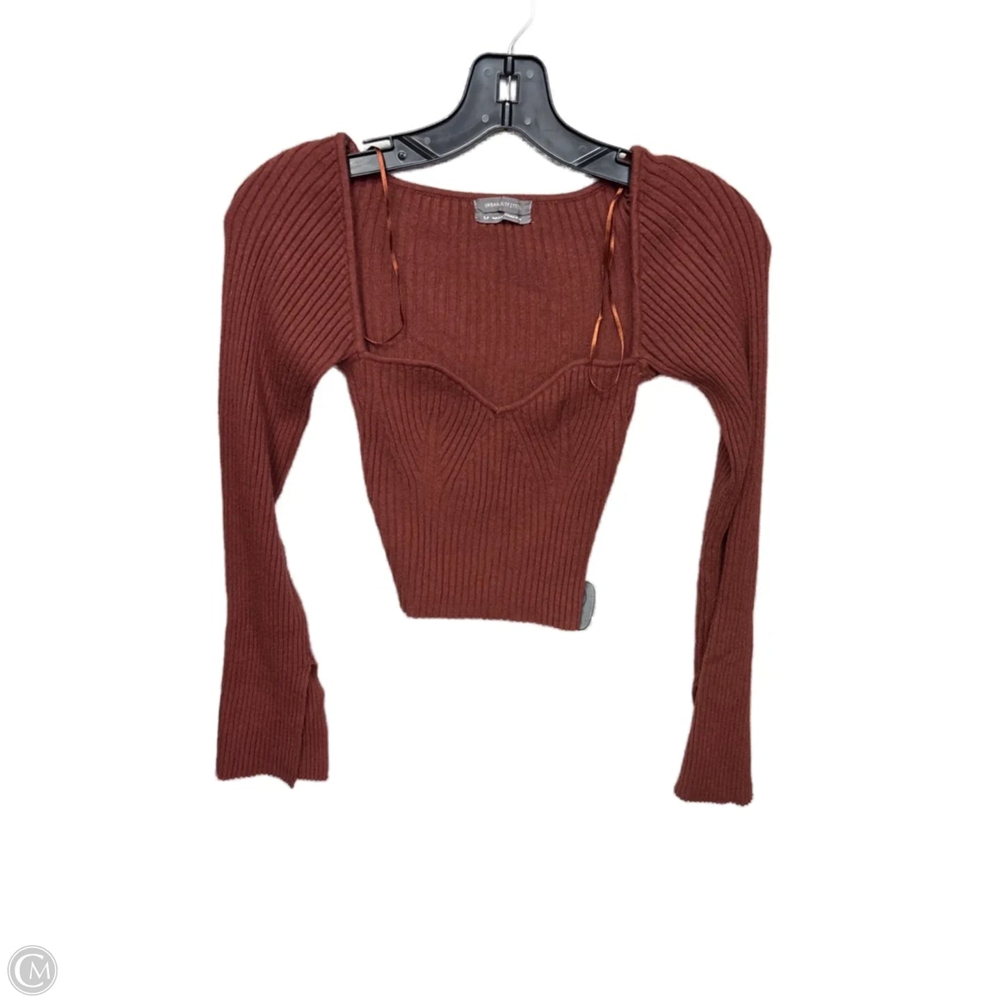 Top Long Sleeve By Urban Outfitters In Brown, Size: S