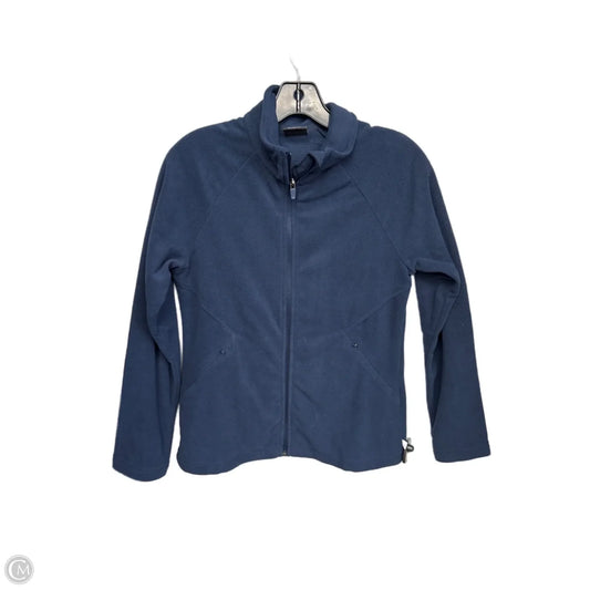 Athletic Jacket By Eddie Bauer In Navy, Size: S