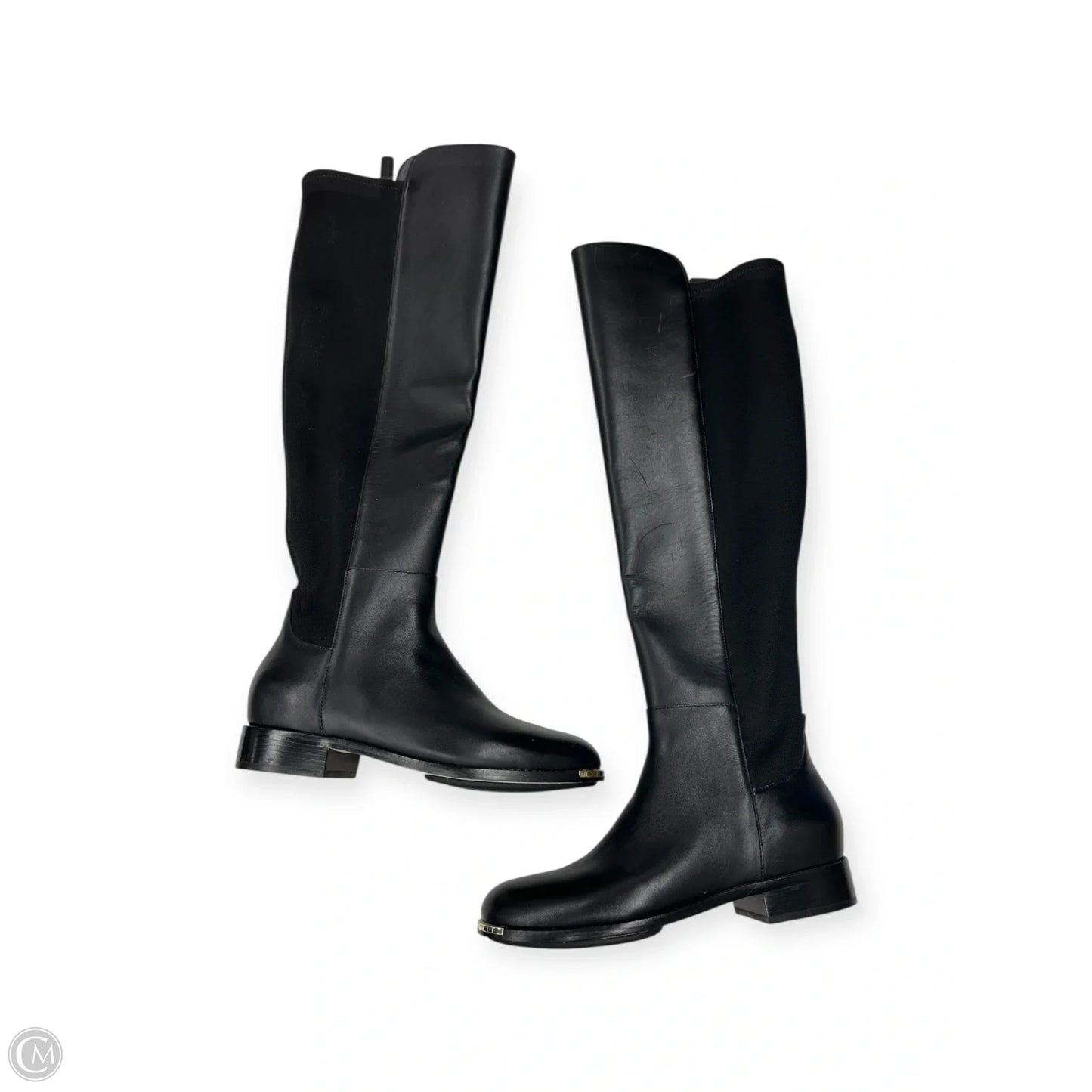 Boots Knee Flats By Cole-haan In Black, Size: 6.5