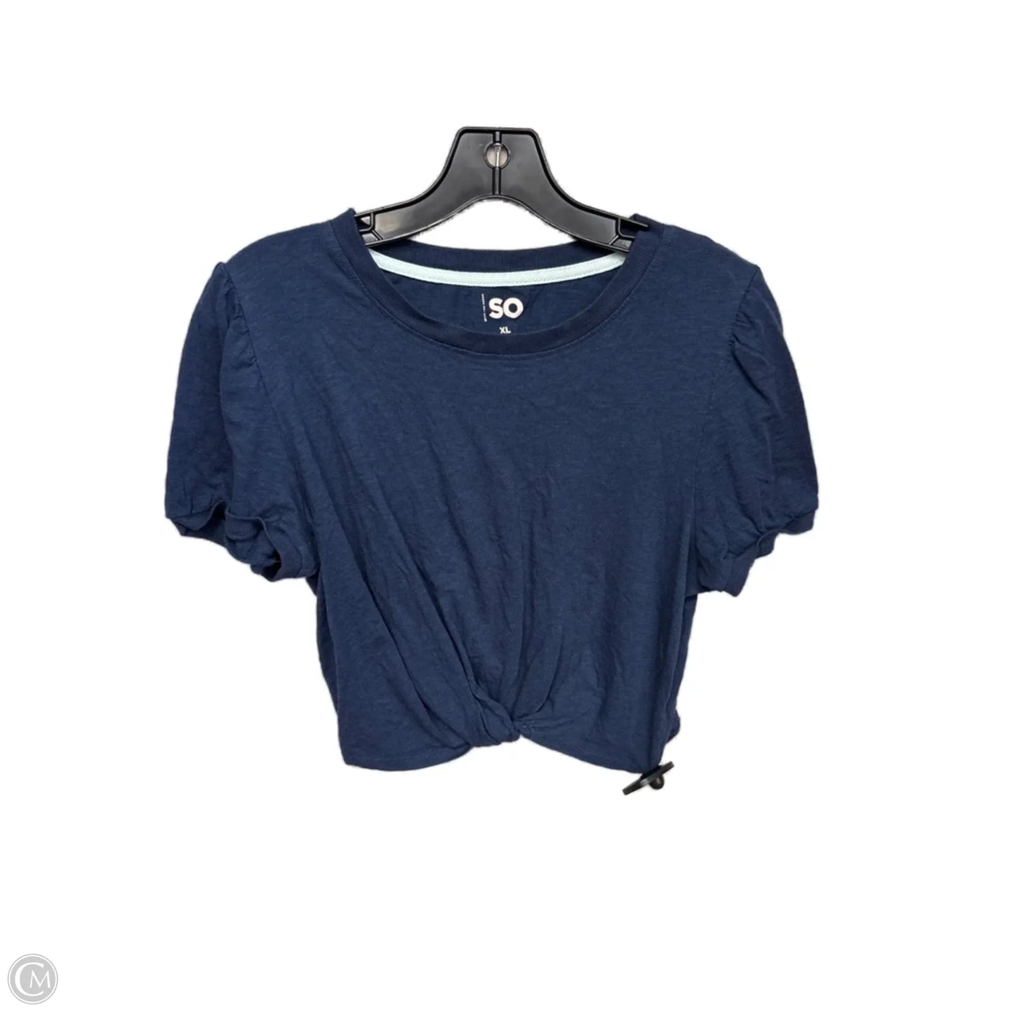 Top Short Sleeve Basic By So In Navy, Size: Xl