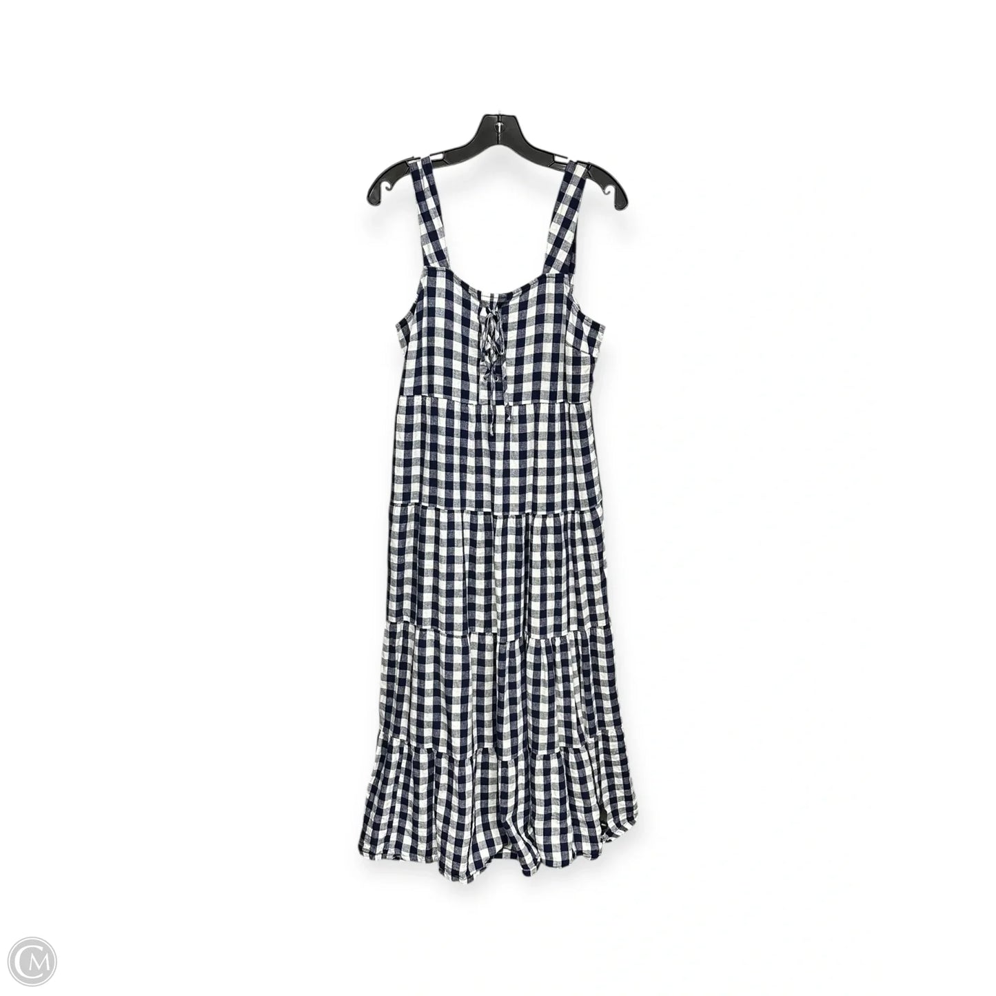 Dress Casual Maxi By Who What Wear In Blue & White, Size: S