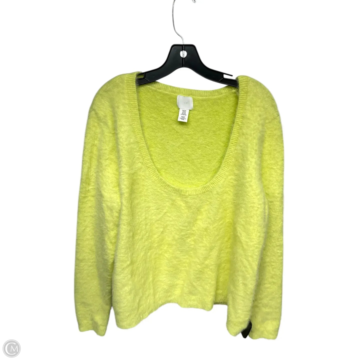 Sweater By H&m In Yellow, Size: Xxl