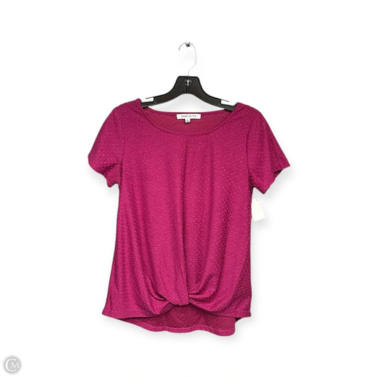 Top Short Sleeve By Rose And Olive In Pink, Size: S