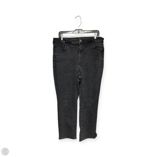 Jeans Straight By Nine West In Black, Size: 16