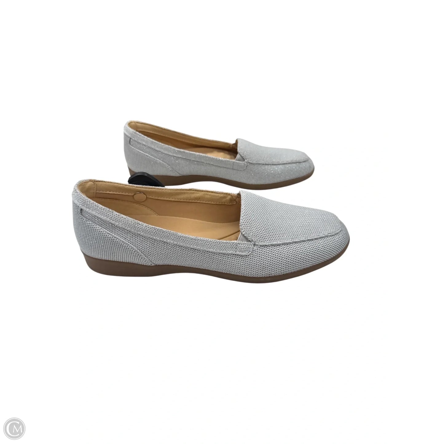 Shoes Flats By Easy Spirit In Silver, Size: 7
