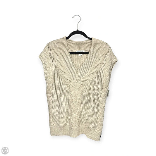 Vest Sweater By Coldwater Creek In Tan, Size: Xs