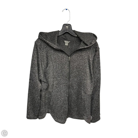 Athletic Jacket By Eddie Bauer In Black, Size: Xl