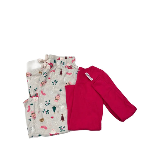 Pajamas 2pc By Old Navy In Cream & Pink, Size: Xs