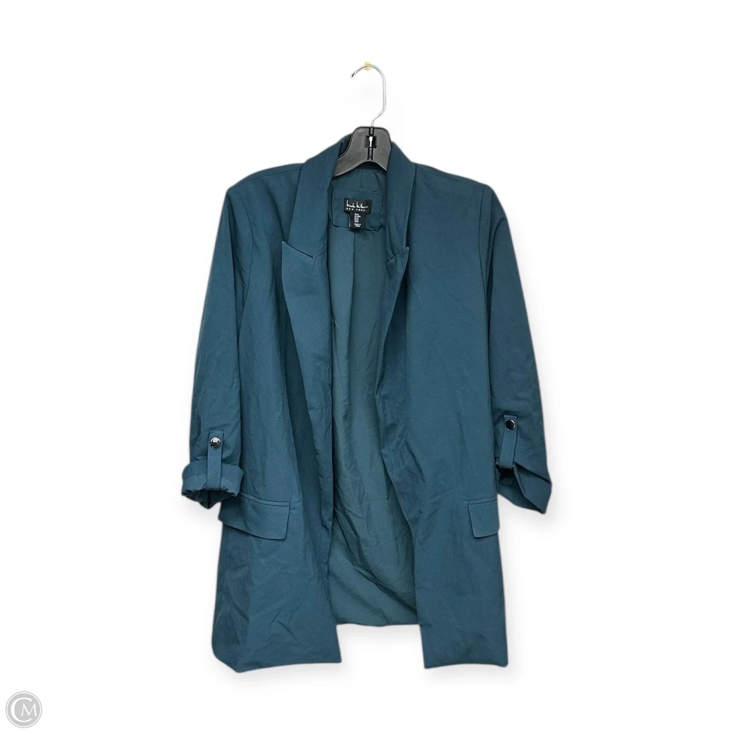 Blazer By Nicole Miller In Teal, Size: M