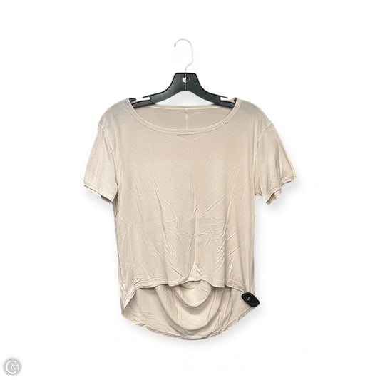 Athletic Top Short Sleeve By Lululemon In Pink, Size: S