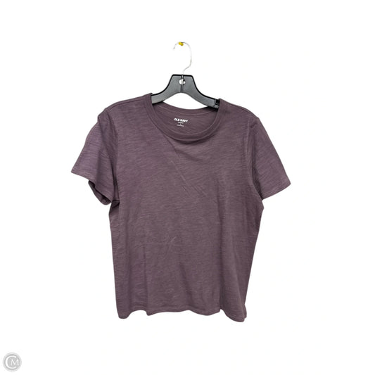 Top Short Sleeve Basic By Old Navy In Purple, Size: M