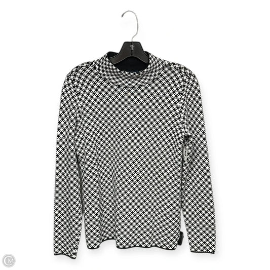 Sweater By Lands End In Black & White, Size: Xs