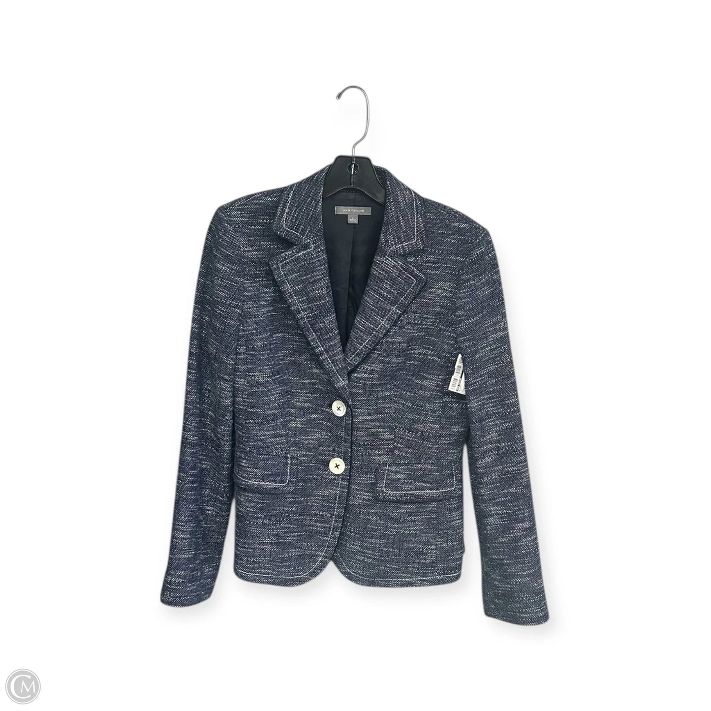 Blazer By Ann Taylor In Navy, Size: 6