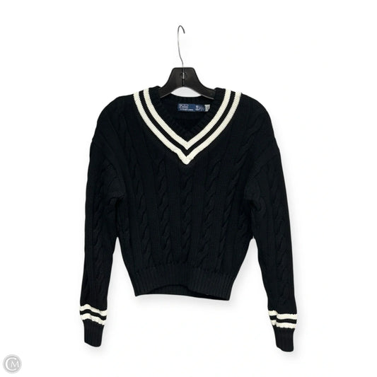 Sweater By Polo Ralph Lauren In Black, Size: Xxs