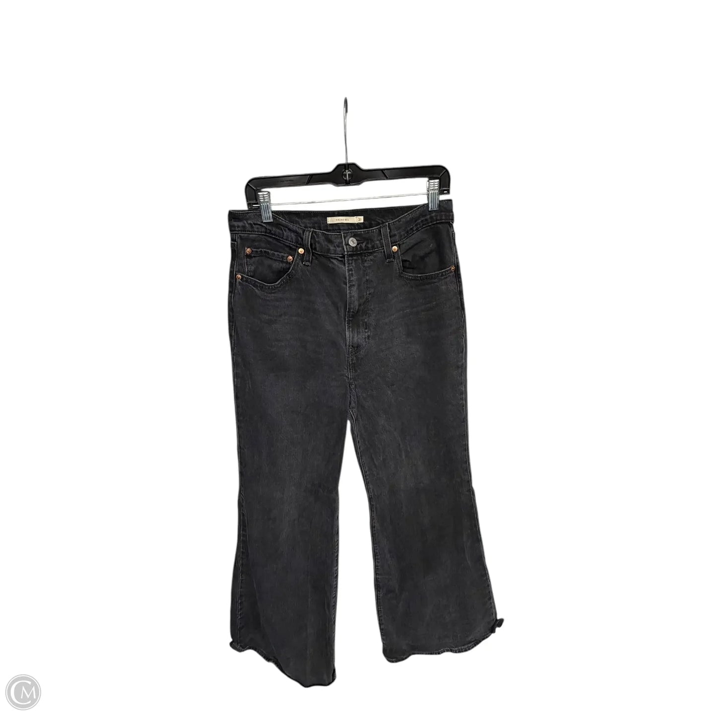 Jeans Flared By Levis In Black, Size: 12
