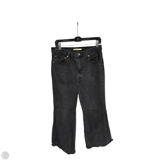 Jeans Flared By Levis In Black, Size: 12