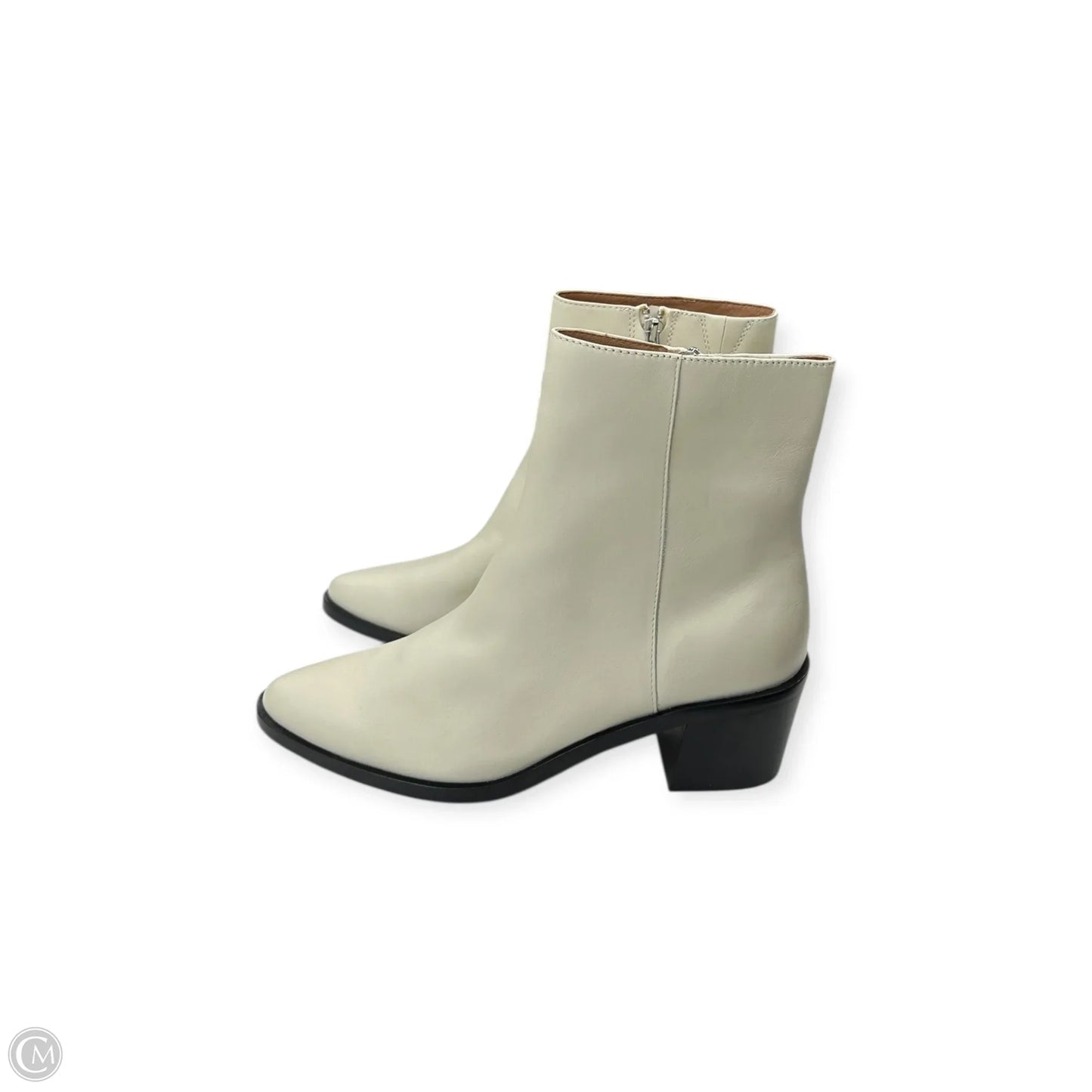 Boots Ankle Heels By Madewell In Ivory, Size: 9.5