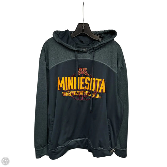 Athletic Sweatshirt Hoodie By Clothes Mentor In Grey, Size: L