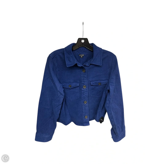 Jacket Shirt By J. Crew In Blue, Size: 6
