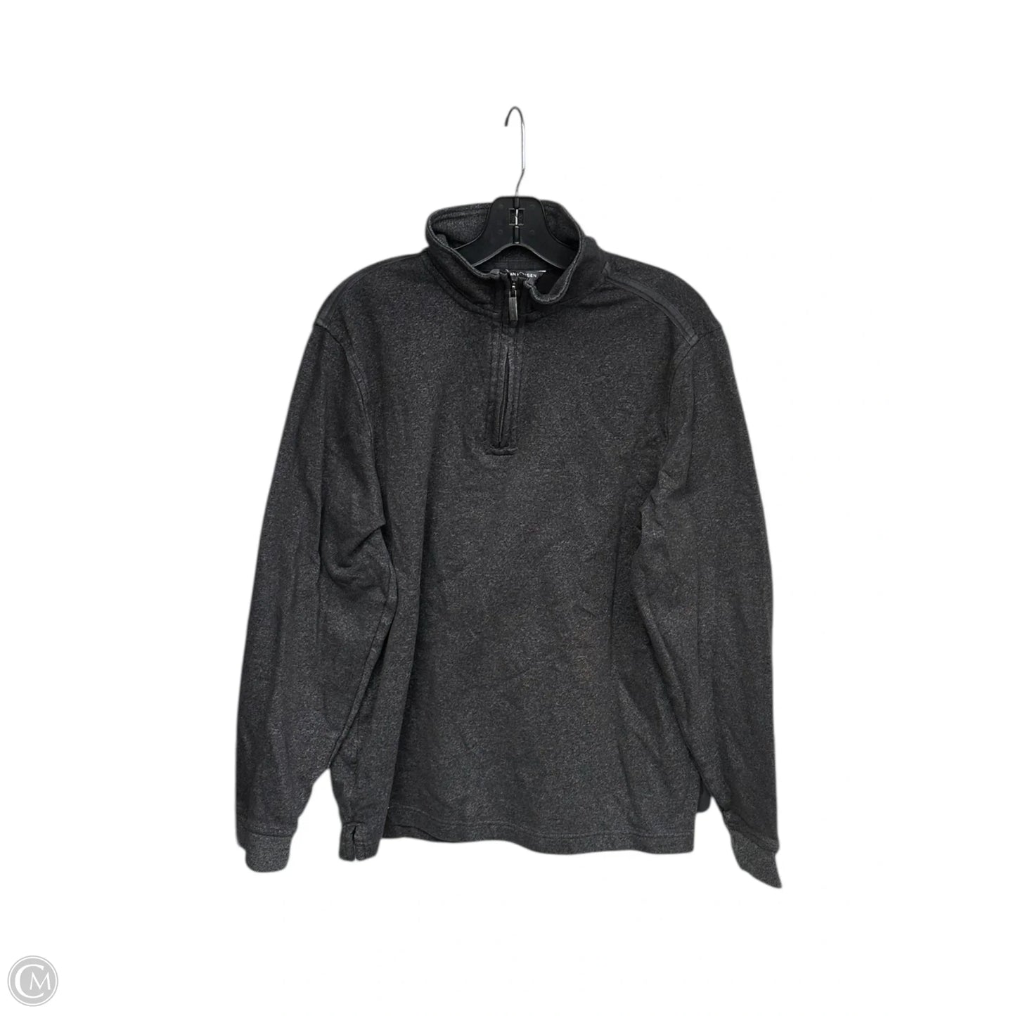 Athletic Jacket By Van Heusen In Grey, Size: M