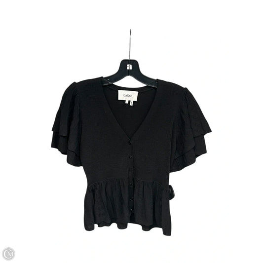 Top Short Sleeve By Clothes Mentor In Black, Size: S