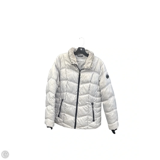 Jacket Puffer & Quilted By Nautica In Grey, Size: Xl