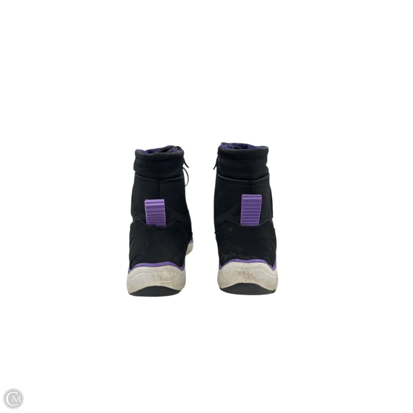 Boots Snow By Clothes Mentor In Black & Purple, Size: 7