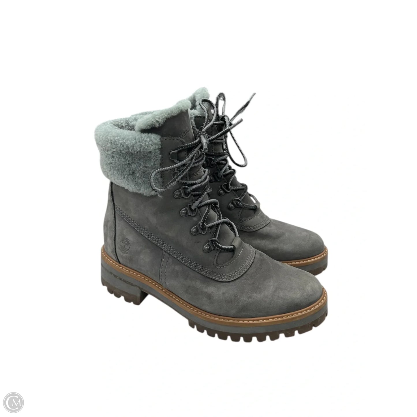 Boots Ankle Flats By Timberland In Grey, Size: 9