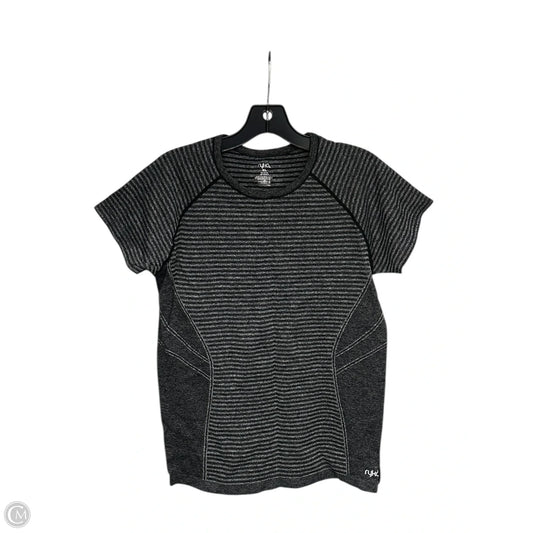 Athletic Top Short Sleeve By Ryka In Black & Grey, Size: Xl