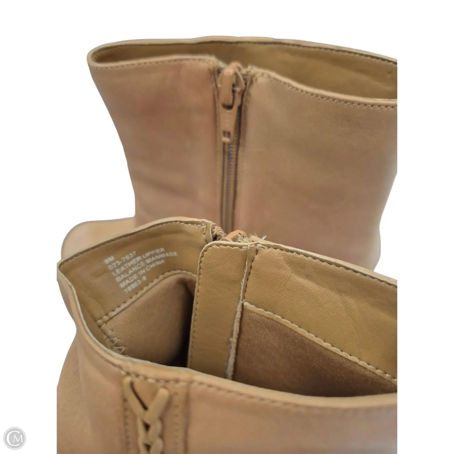 Boots Ankle Heels By St Johns Bay In Tan, Size: 9