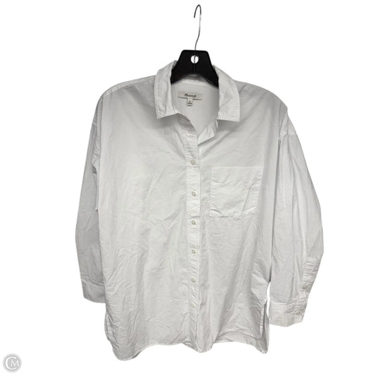 Top Long Sleeve By Madewell In White, Size: Xs