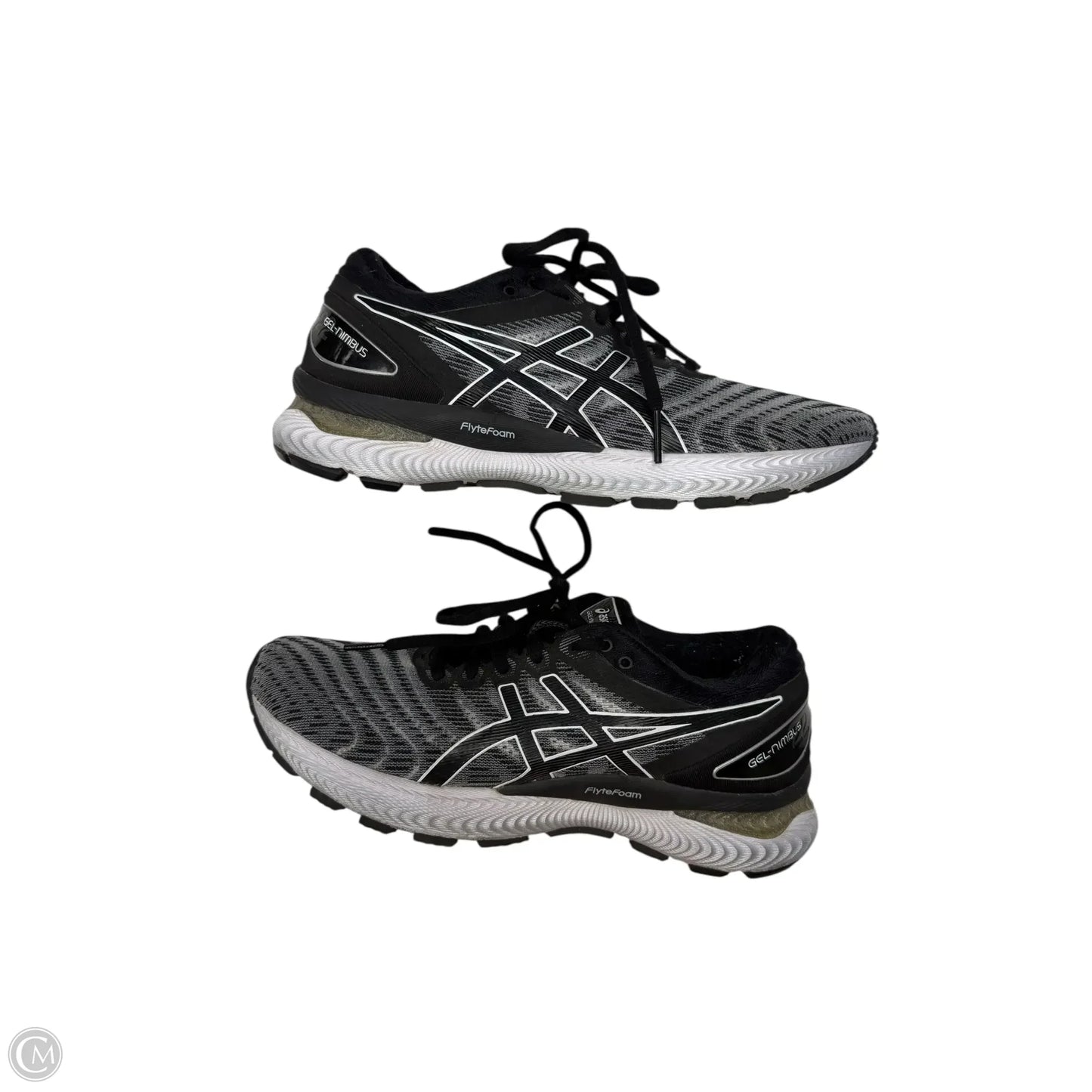 Shoes Athletic By Asics In Black & Grey, Size: 6.5