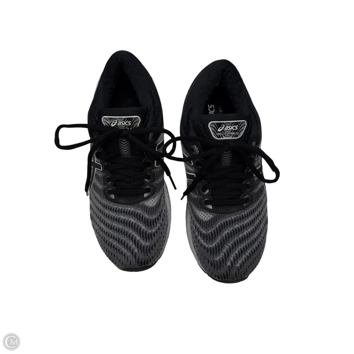 Shoes Athletic By Asics In Black & Grey, Size: 6.5