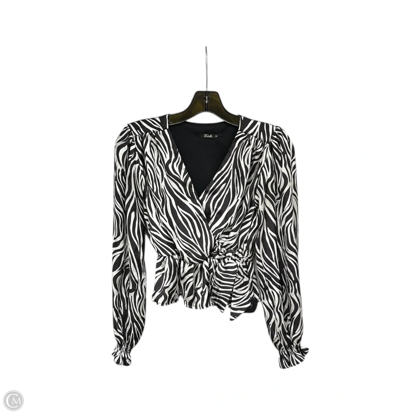 Top Long Sleeve By Clothes Mentor In Zebra Print, Size: S