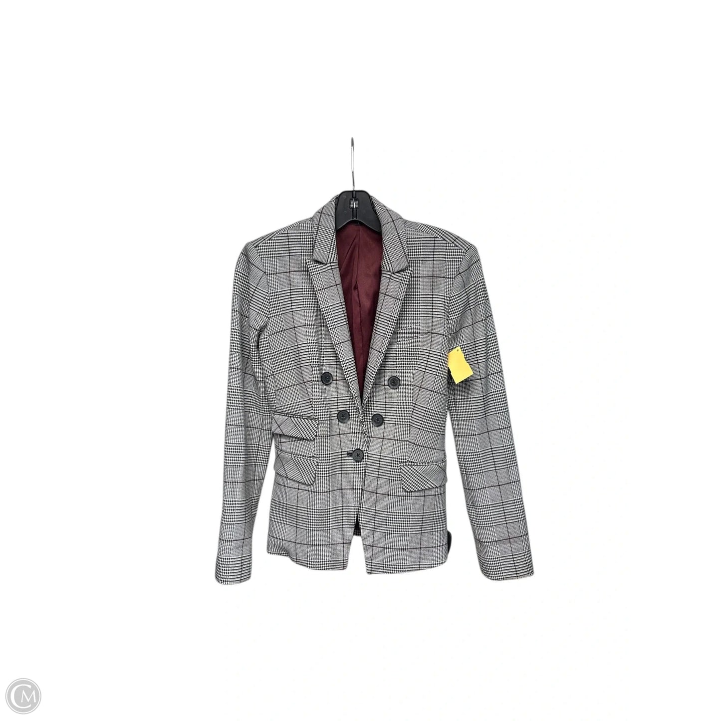 Blazer By Express In Black & White, Size: 0