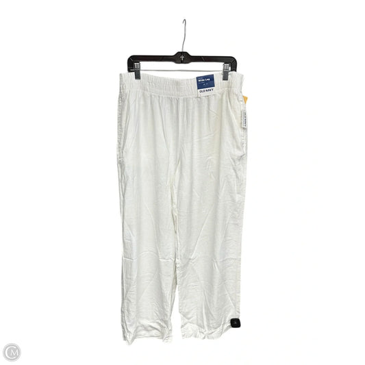 Pants Wide Leg By Old Navy In Cream, Size: L