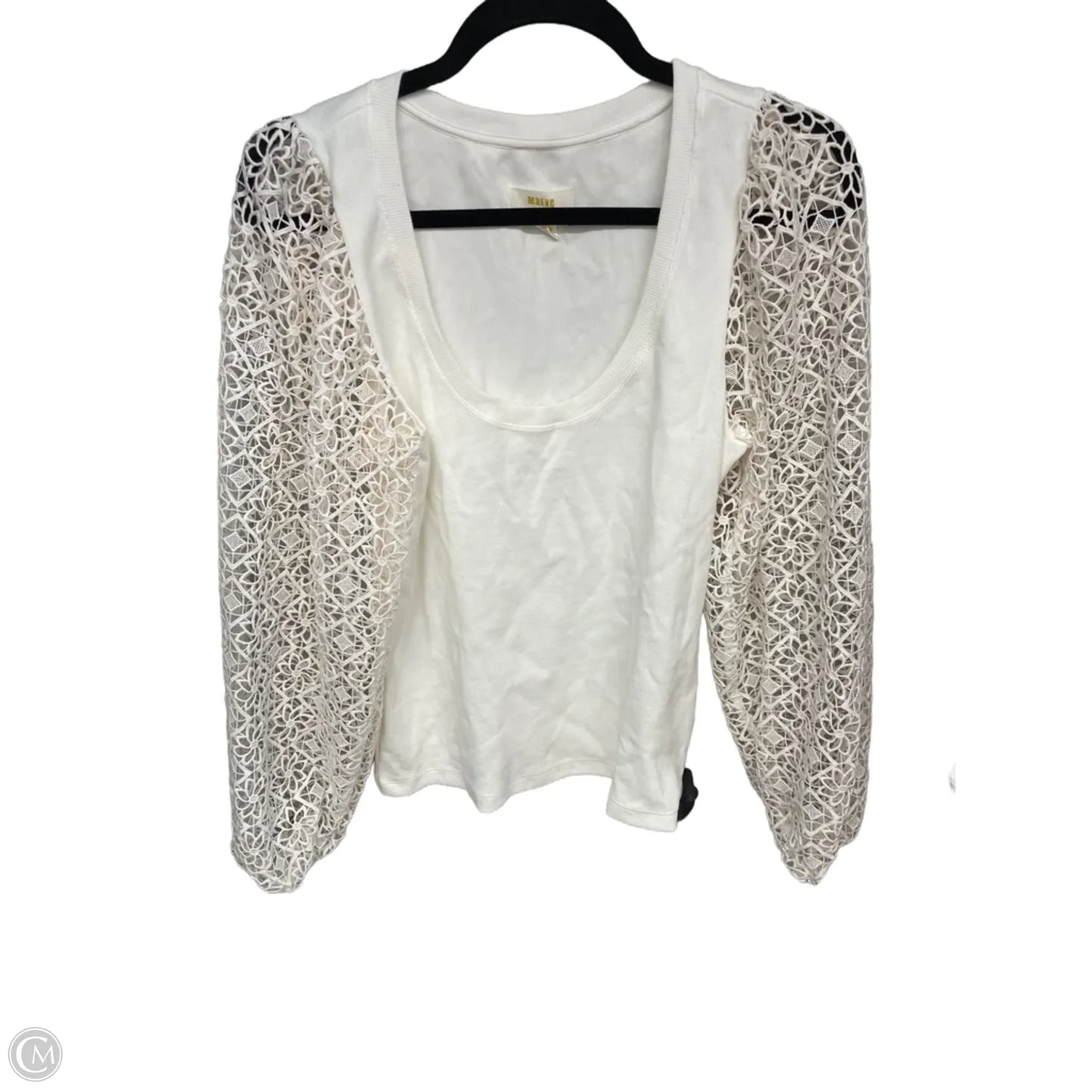 Top Long Sleeve By Maeve In Ivory, Size: M