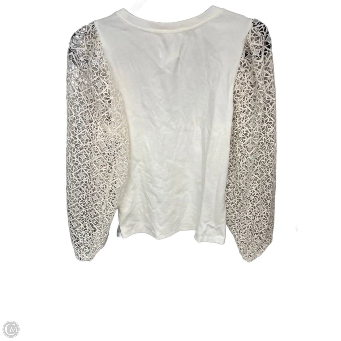 Top Long Sleeve By Maeve In Ivory, Size: M
