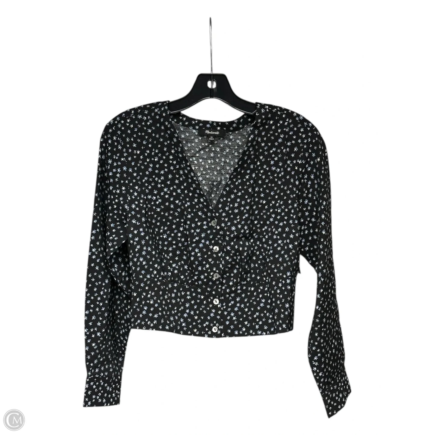 Top Long Sleeve By Madewell In Floral Print, Size: Xs