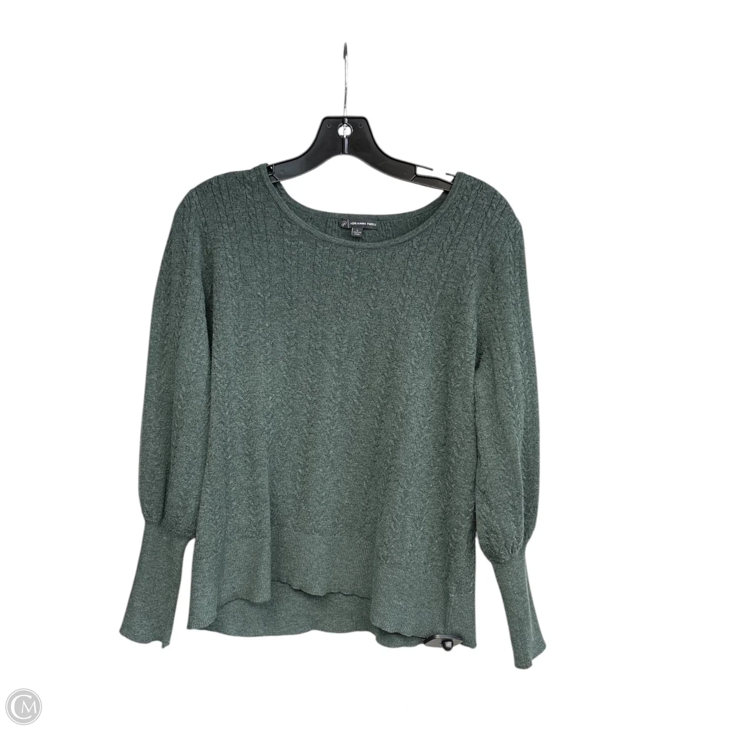 Sweater By Adrianna Papell In Green, Size: L