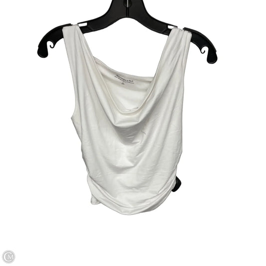 Top Sleeveless By Abercrombie And Fitch In White, Size: M
