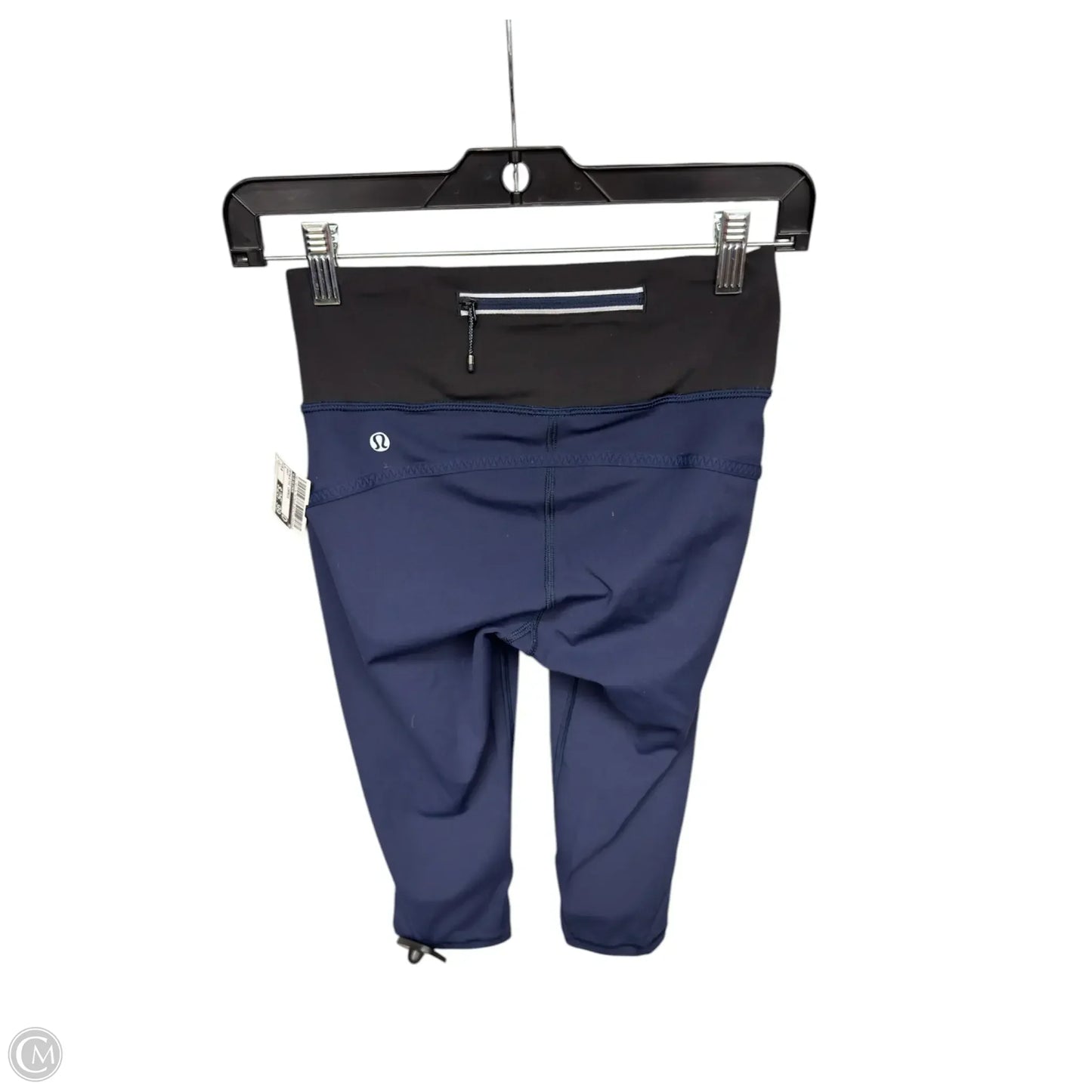 Athletic Capris By Lululemon In Navy, Size: 4