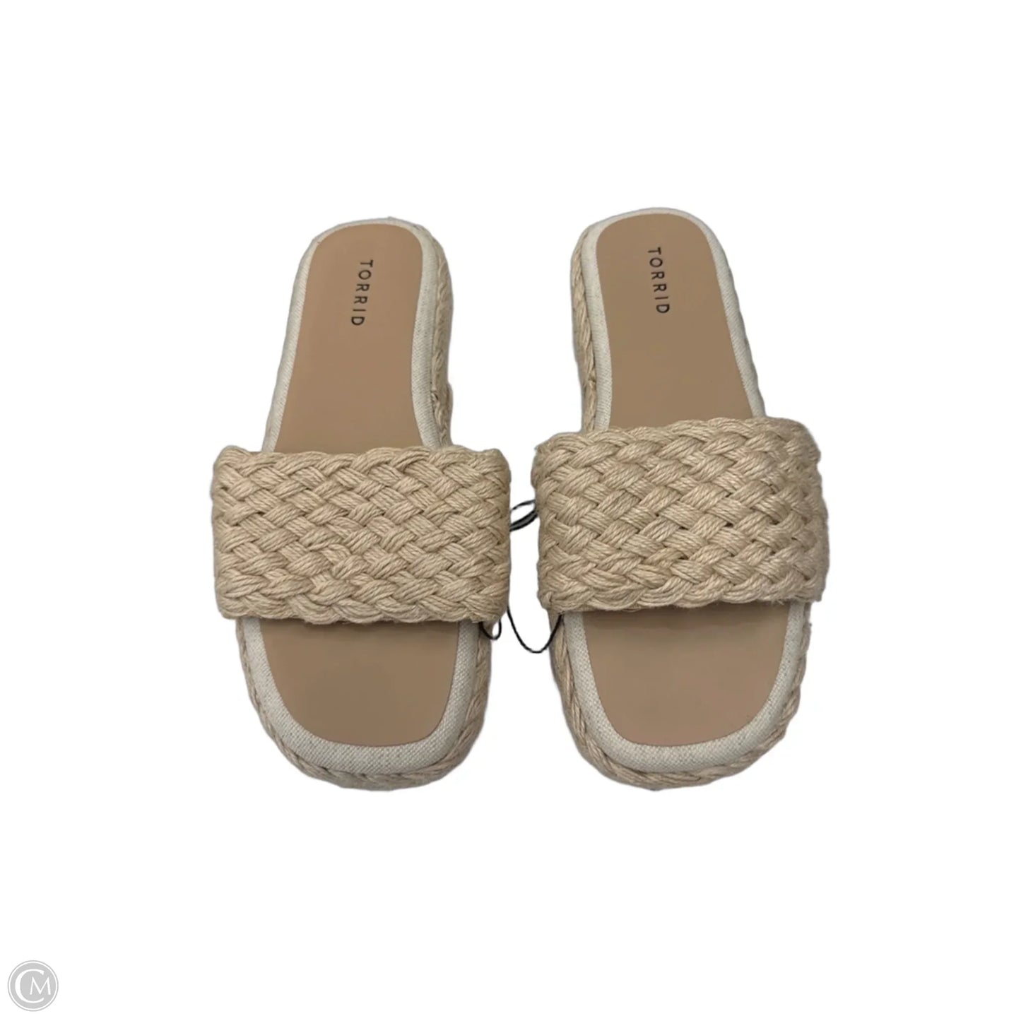 Sandals Flats By Torrid In Tan, Size: 10.5